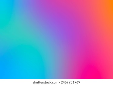 Blurred colored abstract background. Smooth transitions of iridescent colors. Colorful gradient. Rainbow backdrop.