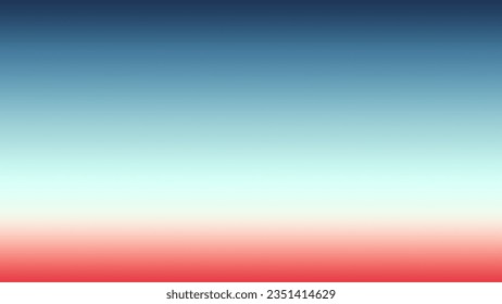Blurred of dark blue , cyan-blue ,light cyan, light green and dark red solid color gradient background Ilustração Stock