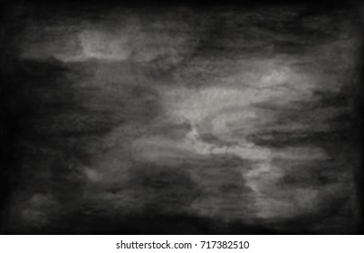 Blurred Dark Grunge Textured. Black Abstract Watercolor Texture Background.