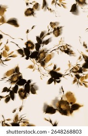 Blurred Floral Pattern with Soft Focus Flower Effect