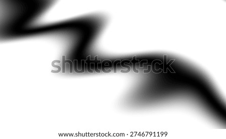 Blurred  gradient background. Elegant black wavy line on Transparent jpg white background
