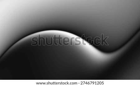 Blurred  gradient background. Elegant black wavy line on Transparent jpg white background