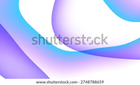 Blurred  gradient background. Elegant blue wavy line on Transparent jpg white background.