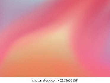 Blurred gradient background and grain texture  Pink   orange colors 