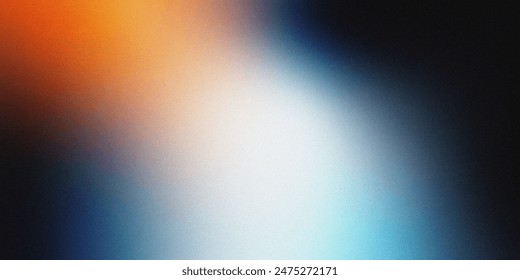  Blurred orange blue