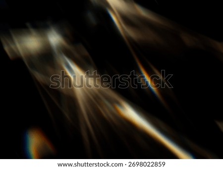 Blurred light overlay background for design. Abstract rays, glares, and glow effects to be used with overlay or screen blending mode. Soft blur caustic light dispersion reflections and smooth blur