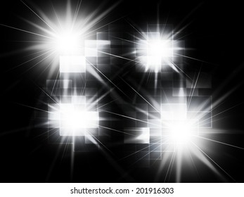 Blurred Light Spots Background Showing Blurry Design Or Artwork 