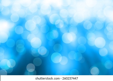 Blurred Lights On Blue Background.