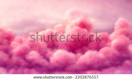 Blurred pattern of pink thick clouds.Blurred drawing of pink thick clouds. Clouds of mystical smoke.