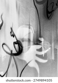 Blurred shadow art and lines Art composting digital poster art for commercial composting design artwork use, editable illustration, cover, clip art, backdrop, presentation background,copy space 