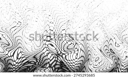 Blurred white gradient background. Elegant black wavy line on White jpg  background