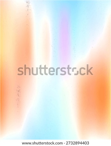 A blurry abstract background with a gradient of pastel hues including orange, blue, and purple