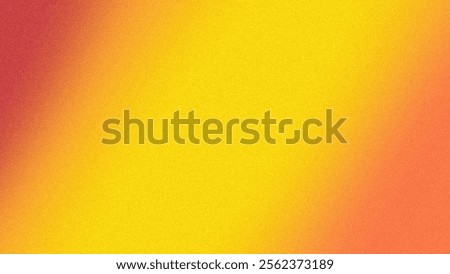 Blurry gradient background featuring a soft blend of warm orange and yellow with a grainy noise overlay texture. Suitable for social media, product design, posters, wallpapers.
