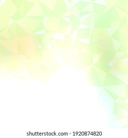 Blurry Green Geometric Triangle Gradient Background Design