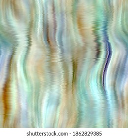 Blurry Silk Acid Wash Tie Dye Texture Background. Wavy Vertical Irregular Textile Seamless Pattern. Variegated Ombre Distorted Watercolor Paint Effect. Space Dyed Blur Ink Boho All Over Print