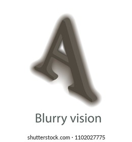 Blurry Vision Icon. Isometric Illustration Of Blurry Vision Icon For Web