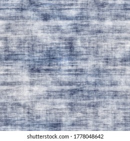 Blurry watercolor washed out effect  texture background. Wavy bleeding tie dye melange seamless pattern. Variegated ombre indigo blue shibori linen blend all over print.