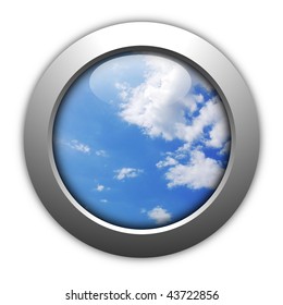 bly sky internet web button showing peace and freedom