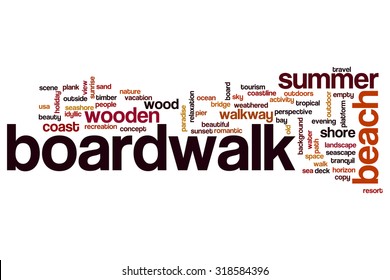 Boardwalk Word Cloud Stock Illustration 318584396 | Shutterstock