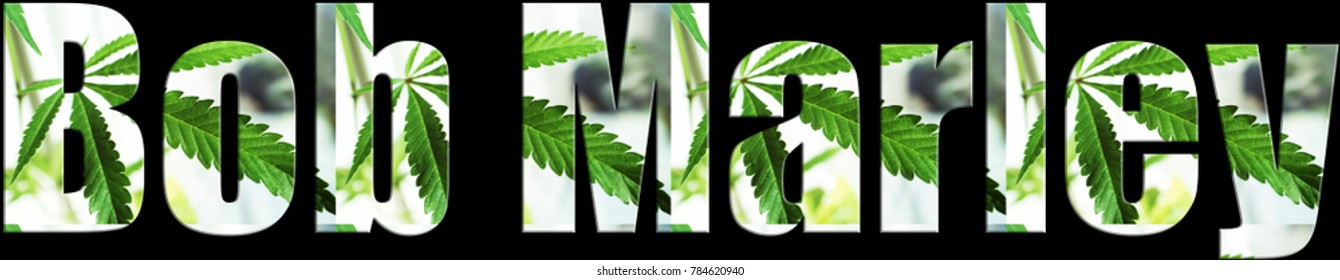 Bob Marley Marijuana Logo High Quality 