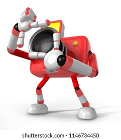 The Body Language Of The Shape Of The Camera Shots That Red Camera Character. Create 3D Camera Robot Series.