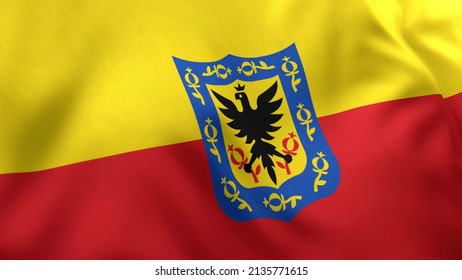 Bogota Flag, Colombia, 3D Render