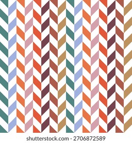 Boho hue herringbone seamless pattern, bohemian vibe background for scrapbooking, crafts, prints, and many more