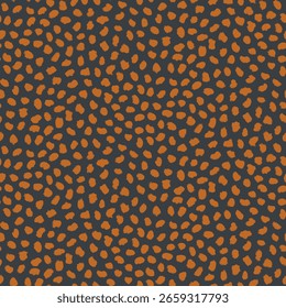 Boho seamless pattern of abstract hand drawing dots or spots. Abstract boho animal print pattern.