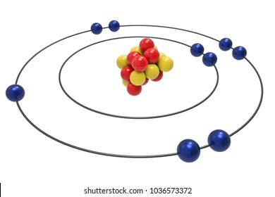 Bohr model Fluorine Atom