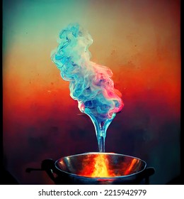 Boiling Mixture Elixir - Digital Art, 3D Render, Concept Art