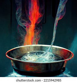 Boiling Mixture Elixir - Digital Art, 3D Render, Concept Art