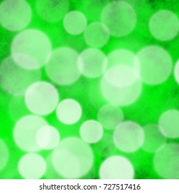 Bokeh Green Light In Greenbackground