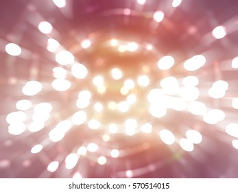 Bokeh light orange abstract background. illustration digital.