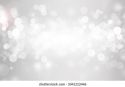 The bokeh on the background blurred the natural gray and white. Bokeh colorful glows sparkle beautiful Valentines Day concept. New year day