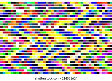 Bold abstract background with parallel bands of color on white background 库存插图