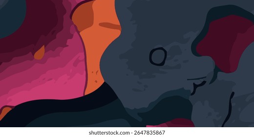 Atrevida  abstracta ilustración