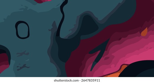 Atrevida  abstracta ilustración