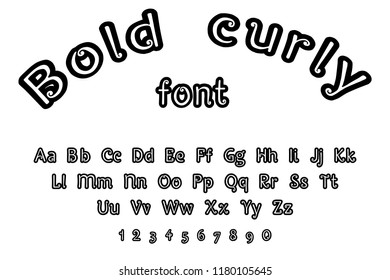 Curly Alphabet Images, Stock Photos & Vectors | Shutterstock