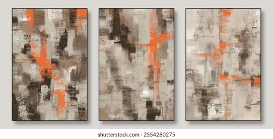 Bold and expressive abstract art with contrasting colors and striking lines, perfect for modern and vibrant interiors.