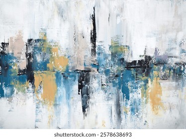 Bold and expressive abstract art with contrasting colors and striking lines, perfect for modern and vibrant interiors