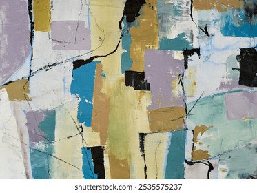 Bold and expressive oil painting with colorful brush strokes on canvas. Contemporary art style with a hand-painted, textured finish. This unique artwork offers a perfect blend of movement and vibrant 