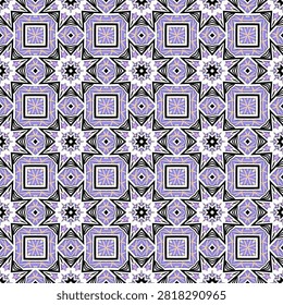 Bold floral geometric pattern with visual interest.