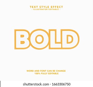 Bold font design trendy. Text style effect. Custom editable text