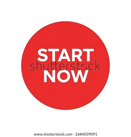 A bold red circular button with the white text 'START NOW' prominently displayed, encouraging immediate action.