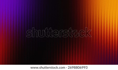 Bold red orange gradient background with glass stripes for banner