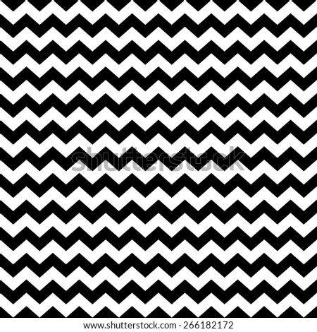 A bold seamless chevron zig zag stripe pattern background in black and white. Seamlessly repeating.