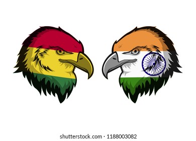 Bolivia Vs India Stock Illustration 1188003082