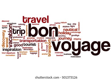 Bon voyage word cloud concept - Powered by Shutterstock