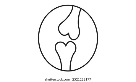 Bones and Joints Joint Structure Icon 