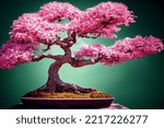 bonsai tree  fresh and well formed  Asian botanical  Japanese houseplant 3d illustration